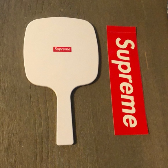 Supreme logo hand mirror
